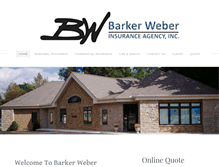 Tablet Screenshot of barkerweberinsurance.com